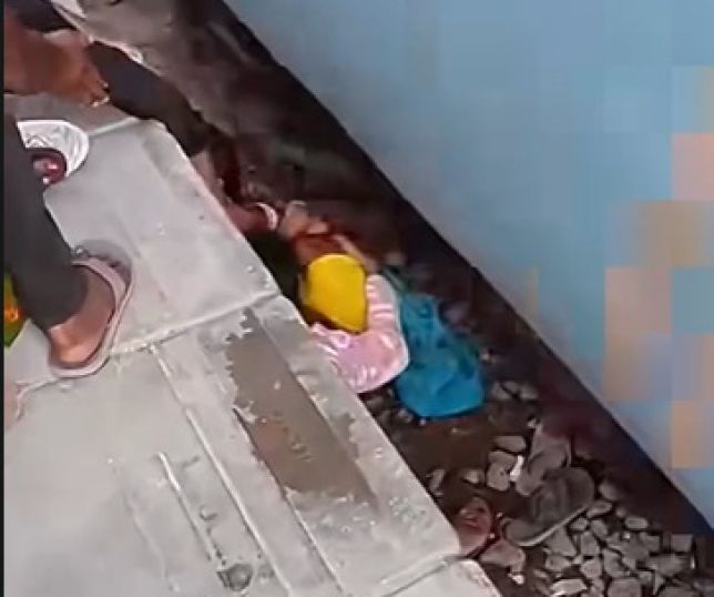 Vídeo de mãe protegendo filhos em trilhos de trem choca a internet e gera debate nas redes sociais. VEJA AS IMAGENS