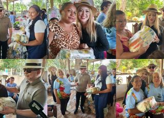 Antônio Zacarias distribui dezenas de cestas de alimentos para mães do Ramal do Pau Rosa em homenagem ao dia das mães. VEJA REPORTAGEM DO 'PORTAL DO ZACARIAS'