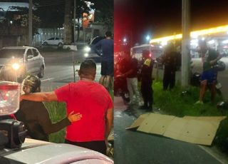 Motociclista morre após perder controle da moto e bater violentamente contra poste na Avenida Cosme Ferreira, Zona Leste de Manaus. VEJA VÍDEO