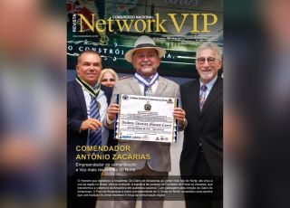 Antônio Zacarias será capa da revista Network Vip após receber título de comendador da Ordem JK