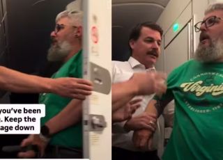 Passageiro é detido após morder comissária em voo entre Austrália e Estados Unidos.  VEJA VÍDEO