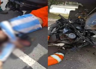 Jovem motociclista morre após colisão com caminhão no Distrito Industrial de Manaus. VEJA VÍDEOS E REPORTAGEM DO 'PORTAL DO ZACARIAS' AO VIVO