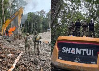 Polícia Federal e ICMBio desarticulam garimpo ilegal na Estação Ecológica Juami-Japurá, no Amazonas