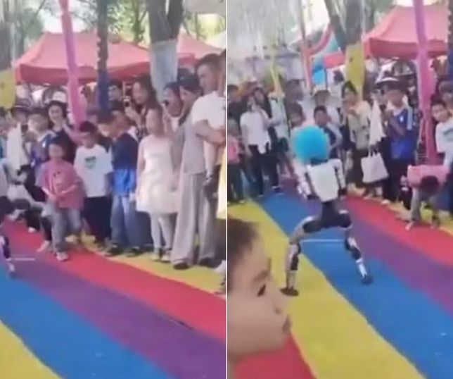 Robô atinge criança com chute durante apresentação na China e vídeo viraliza. VEJA