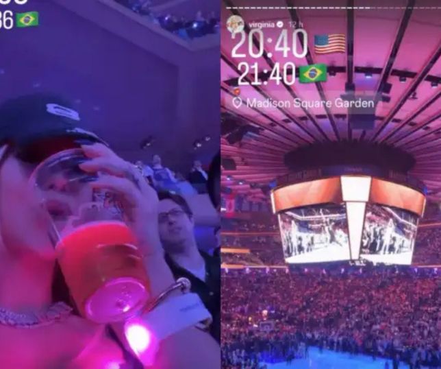 Virginia Fonseca acompanha final da NBA em Nova York e presencia vaias a Donald Trump