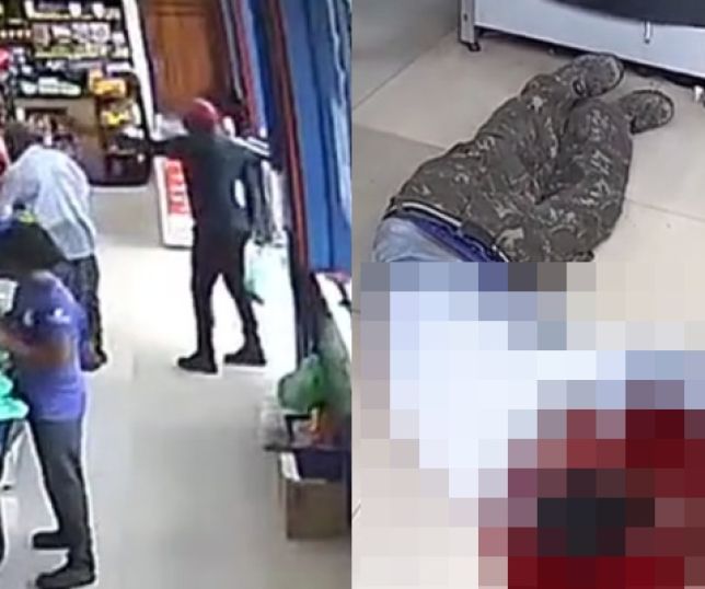 IMAGENS FORTES! Serralheiro é executado a tiros dentro de supermercado enquanto embalava mercadorias no Pará. VEJA VÍDEOS