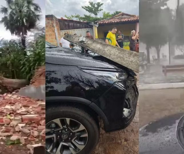 Microburst: Microexplosão causa destruição e deixa rastro de prejuízo em cidade do Piauí. VEJA VÍDEO