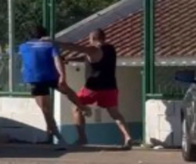 Briga entre homens em frente a UPA no Distrito Federal termina com intervenção da PM. VEJA VÍDEO
