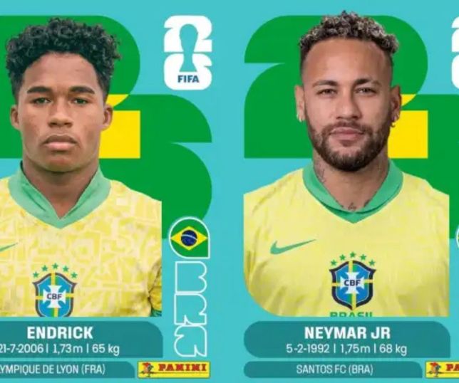 Com cromo de Neymar, Panini divulga novas imagens do pacote de atualização do álbum da Copa. VEJA 
