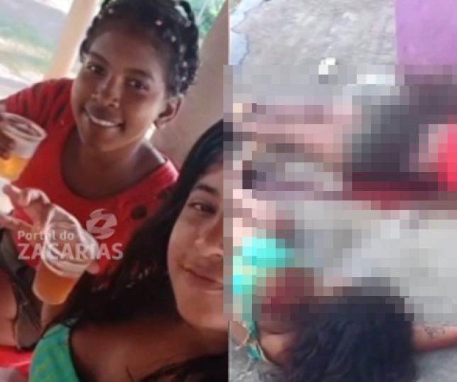 IMAGENS FORTES! Adolescente morre após moto bater em parede de casa no maranhão; amiga fica ferida. VEJA VÍDEOS