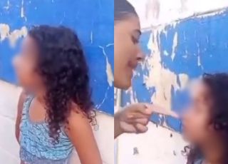 Criança é encurralada e agredida por grupo de adolescentes em vídeo que circula nas redes sociais. VEJA AS IMAGENS
