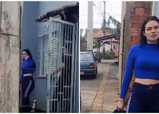 Noivo flagra noiva saindo da casa do vizinho, expõe suposta traição e caso viraliza nas redes sociais. VEJA VÍDEO