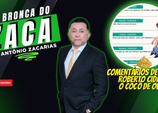 'A BRONCA DO ZACA': 'Nunca que eu voto em homem que bate em mulher', diz internauta ao saber que Roberto Cidade, o 'Cocô de Ouro', foi indiciado pela Polícia Civil por agredir a ex-esposa