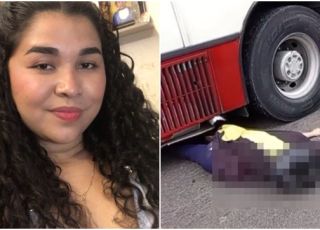 IMAGENS FORTES! Motociclista morre no começo da manhã após ser atropelada por ônibus da linha Expresso na Avenida Cosme Ferreira, bairro Coroado, Zona Leste de Manaus. VEJA VÍDEOS