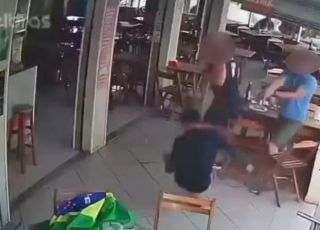Assaltante tenta roubar policiais civis em restaurante e acaba morto após reação. VEJA VÍDEO