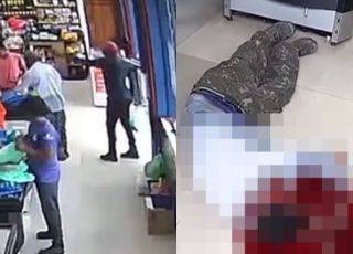 IMAGENS FORTES! Serralheiro é executado a tiros dentro de supermercado enquanto embalava mercadorias no Pará. VEJA VÍDEOS