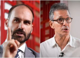 Eduardo Bolsonaro defende rompimento com o Novo após críticas de Zema a Flávio Bolsonaro