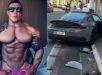 Influenciador Fábio Giga perde controle de Porsche, atinge motociclistas e bate em muro em São Paulo. VEJA VÍDEO