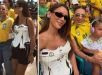 Rafaella Santos aparece na estreia de Neymar na Copa do Mundo e registros em família chamam atenção