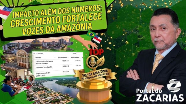MUITO ALÉM DOS NÚMEROS: CRESCIMENTO DO ‘PORTAL DO ZACARIAS’ FORTALECE A VOZ DA AMAZÔNIA E DE SUA GENTE NO JORNALISMO BRASILEIRO