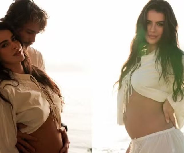 Mari Saad exibe barriga de grávida em novas fotos e é elogiada por famosos: 'Conseguiu ficar mais linda'