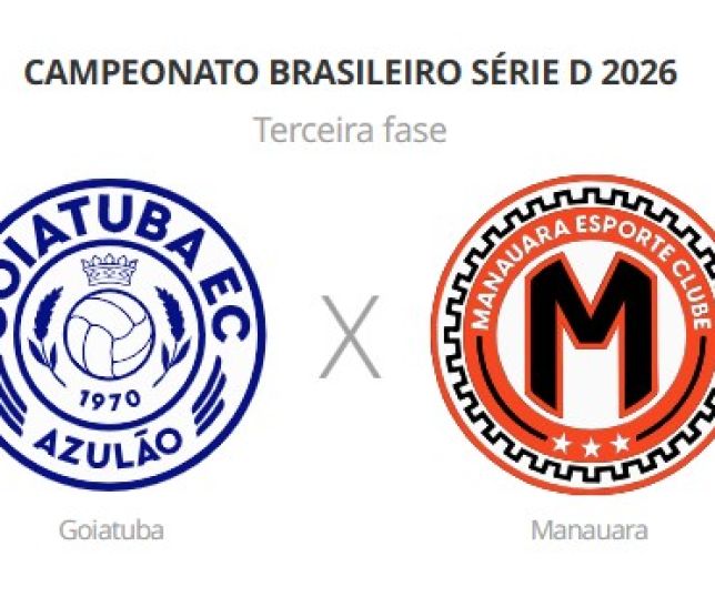 Goiatuba x Manauara jogam neste sábado (4). Veja escalações prováveis, desfalques e arbitragem
