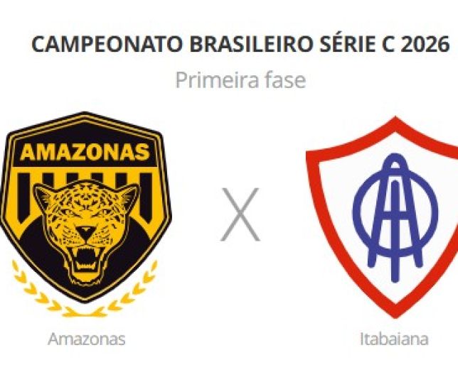 Amazonas x Itabaiana jogam nesta segunda-feira (6). Veja onde assistir ao vivo, horário, escalações e arbitragem
