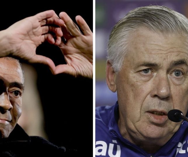 Romário critica Ancelotti e diz que italiano não deveria seguir no comando da Seleção Brasileira