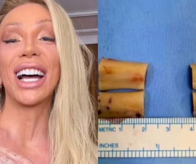 Maya Massafera mostra resultado de cirurgia para reduzir os ombros e exibe ossos retirados na operação. VEJA VÍDEO