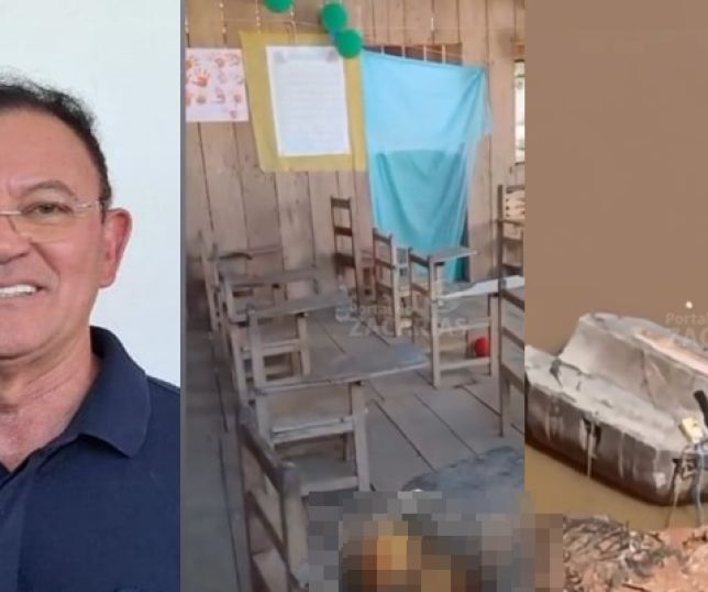 ABSURDO EM HUMAITÁ: enquanto Dedei Lobo gasta milhões na educação, alunos estudam em cozinha de igreja e consomem água do Rio Madeira. VEJ VÍDEOS