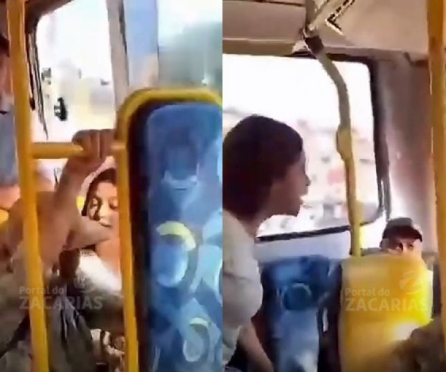 Barraco em ônibus lotado: adolescente perde a paciência e chama idosa de 'folgada' durante discussão por assento. VEJA VÍDEO