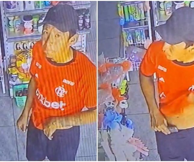 Câmera de segurança filma cliente furtando celular em mercadinho no município de Maués, interior do Amazonas. VEJA VÍDEO