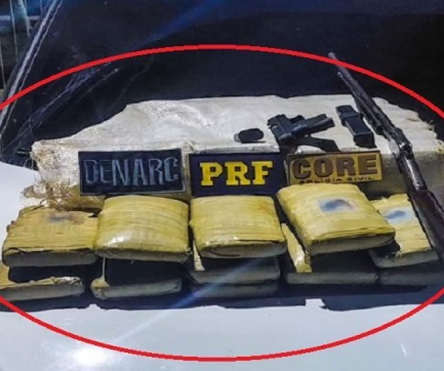 Operação da Polícia Rodoviária Federal apreende 30 quilos de drogas e armas de fogo em Manaquiri, Região Metropolitana de Manaus