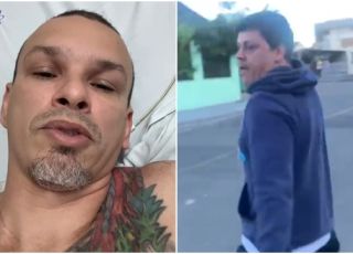 IMAGEM FORTE! Jornalista amazonense é atacado com facada nas costas por vizinho em cidade do estado de Santa Catarina. VEJA VÍDEOS