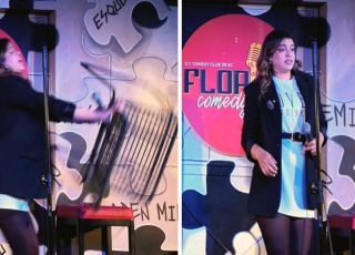 Humorista é atacada com cadeirada após mulher invadir palco durante apresentação em Florianópolis. VEJA VÍDEO
