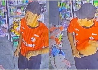Câmera de segurança filma cliente furtando celular em mercadinho no município de Maués, interior do Amazonas. VEJA VÍDEO
