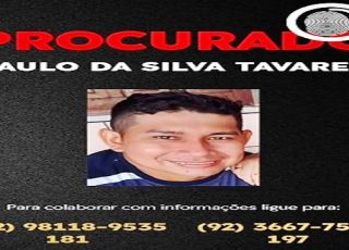 Delegacia de Homicídios e Sequestros divulga imagem de homem procurado por matar a companheira na Zona Leste de Manaus
