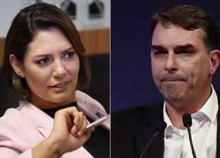 Flávio Bolsonaro divulga vídeo com pedido de desculpas a Michelle e apela por apoio à candidatura. VEJA VÍDEO