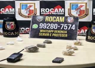 Suspeito de tráfico foge durante ação da rocam e deixa bolsa para trás com cocaína, maconha e oxi no bairro Educandos, Zona Sul de Manaus. VEJA VÍDEO E REPORTAGEM DO 'PORTAL DO ZACARIAS' AO VIVO