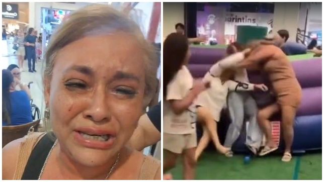MÃE ATÍPICA TENTA DEFENDER FILHO AUTISTA APÓS CRISE DE COMPORTAMENTO E SOFRE AGRESSSÃO FÍSICA EM SHOPPING NA ZONA CENTRO-SUL DE MANAUS. VEJA VÍDEOS