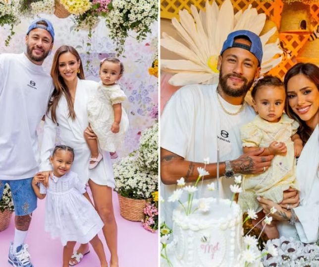 Bruna Biancardi compartilha fotos do aniversário de Mel, sua segunda filha com Neymar