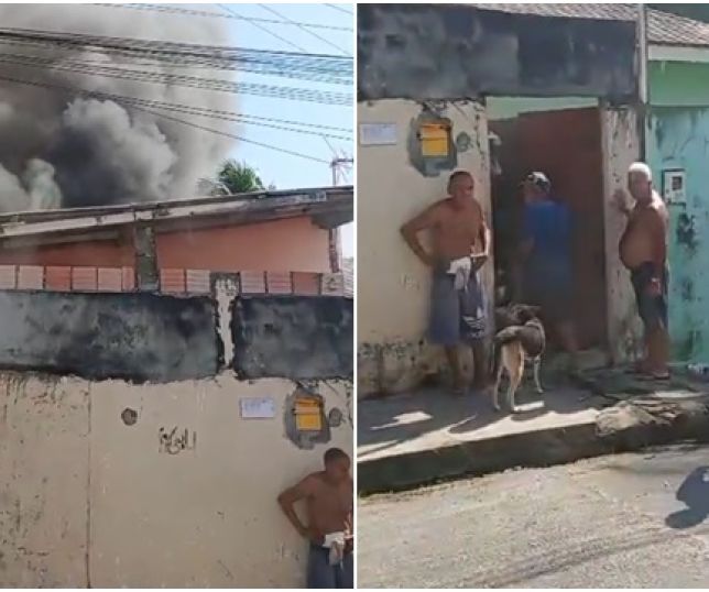 Incêndio atinge residência onde moram cinco idosos na Comunidade José Bonifácio, bairro Colônia Santo Antônio, Zona Norte de Manaus. VEJA VÍDEO