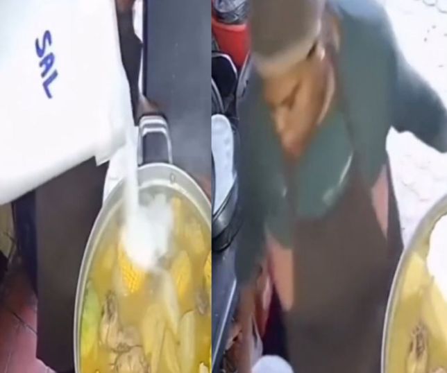 VINGANÇA! Cozinheira se revolta com desconto no salário e joga balde de sal em sopa. VEJA VÍDEO