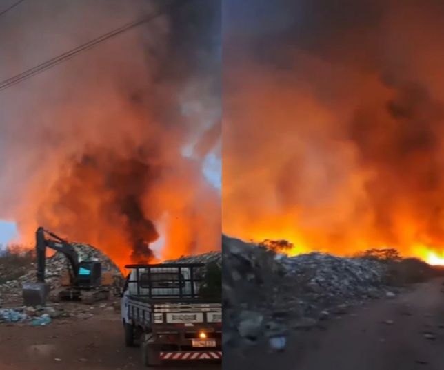 NOTÍCIA URGENTE! 'Iranduba está sendo envenenada': incêndio de grandes proporções atinge lixão do município e fumaça toma conta da cidade. VEJA VÍDEOS E REPORTAGEM DO ‘PORTAL DO ZACARIAS’ AO VIVO