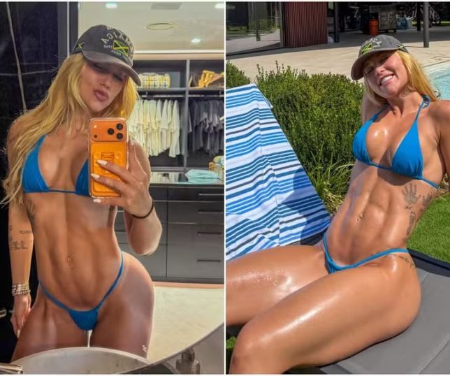 Virginia Fonseca exibe shape ao curtir dia de piscina em Madrid; Vini Jr. comenta