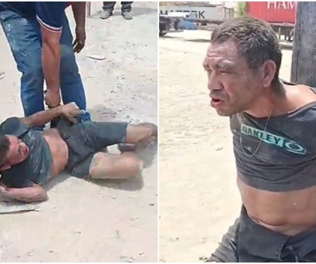 CRIME E CASTIGO! Ladrão de fiações de carretas é brutalmente espancado após ser flagrado no Distrito Industrial, Zona Sul de Manaus. VEJA VÍDEOS