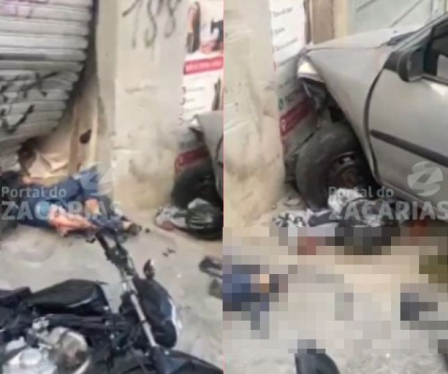 Dois ladrões são atropelados e mortos pelo próprio carro roubado durante fuga no Capão Redondo, em São Paulo. VEJA VÍDEOS