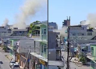 Incêndio atinge conjunto de casas no bairro Santo Antônio, Zona Oeste de Manaus. VEJA VÍDEOS