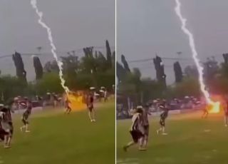 DESESPERO! Raio atinge partida de futebol e mata jogador de 24 anos em cena devastadora. VEJA VÍDEO