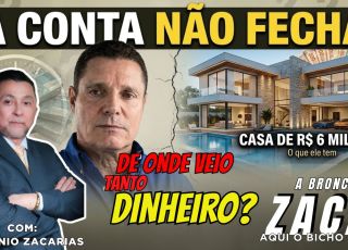 ‘A BRONCA DO ZACA’: Rotta recebeu cerca de R$ 5,2 milhões brutos em cargos públicos, mas vive em casa de R$ 6 milhões. De onde veio tanto dinheiro?